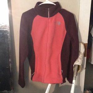North Face Pink and Maroon Jacket
